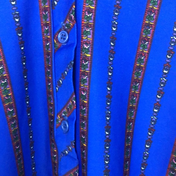 NWOT Peter Elliot blue sequence shirt - Picture 4 of 6